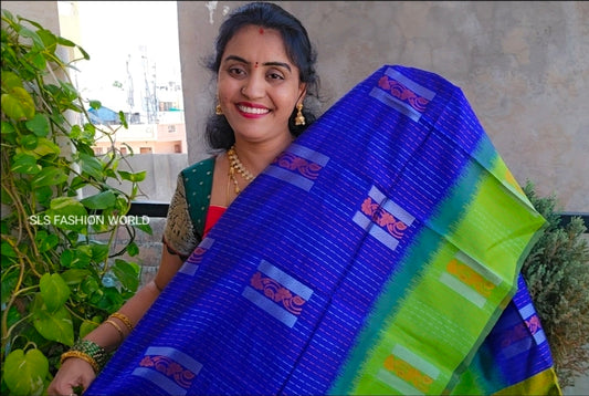 Saree un stiched blouse Code SLS 529 Free Gift