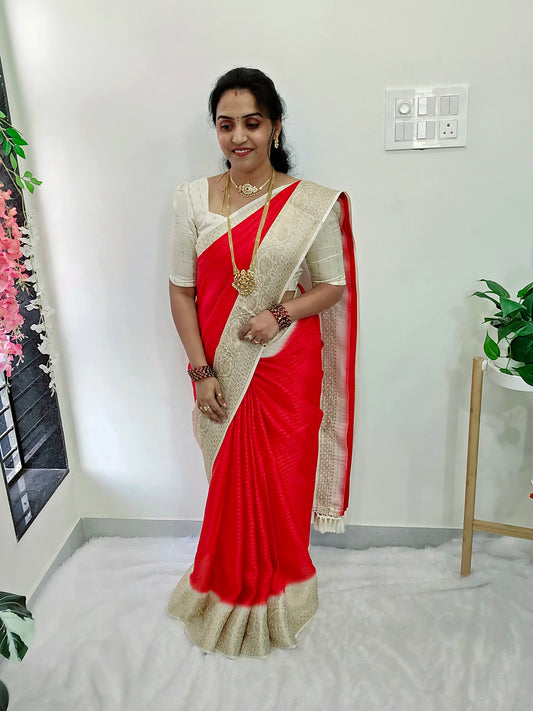 Saree un stiched blouse code SLS 384