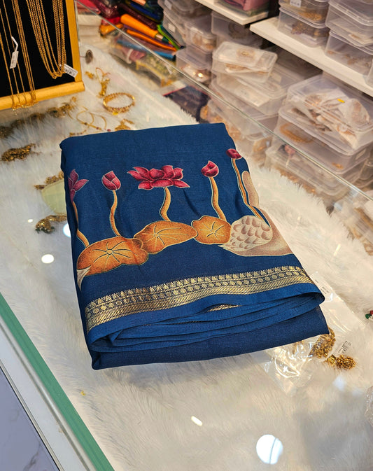 Saree un stiched blouse code SLS 277