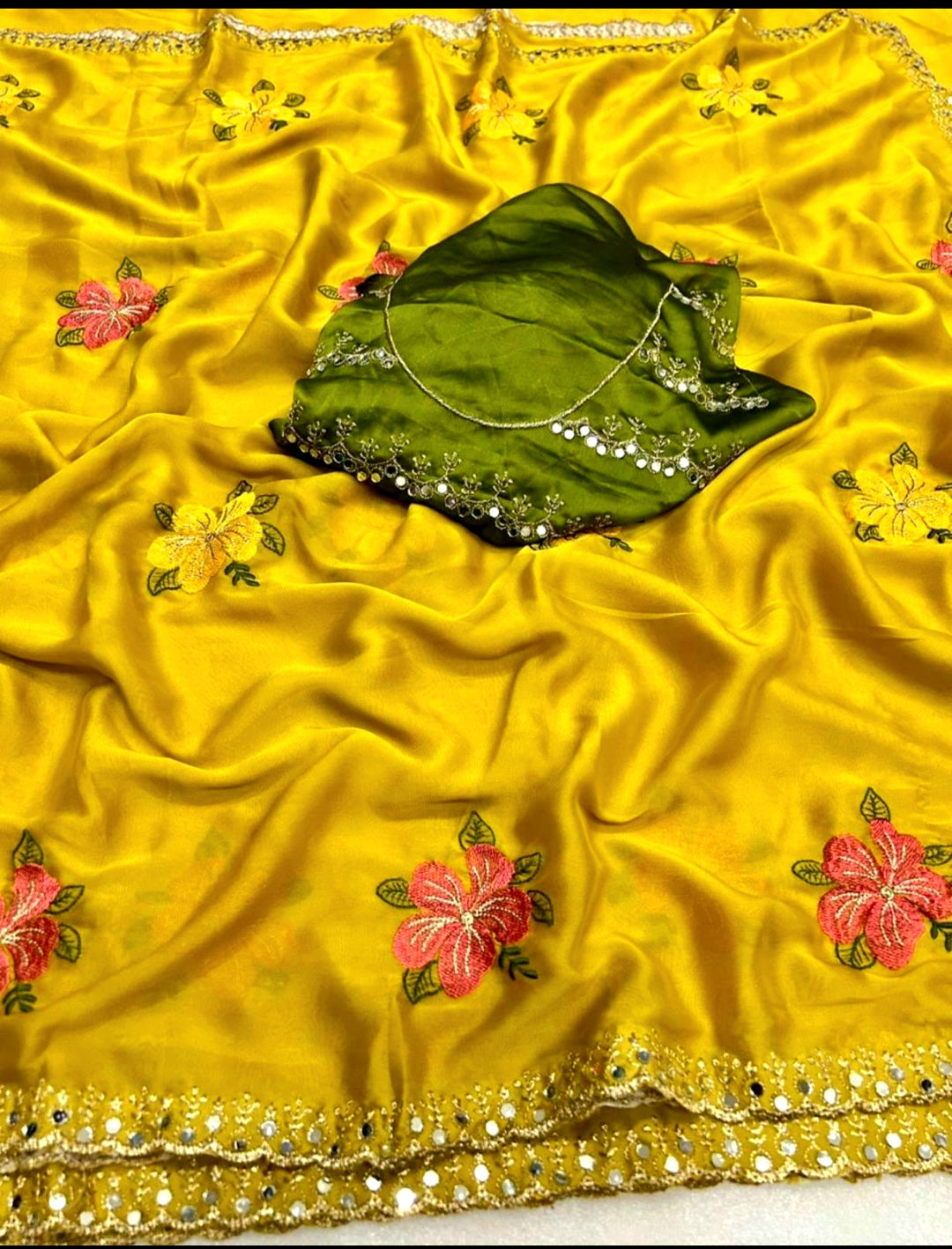 Saree un stiched blouse code SLS 383