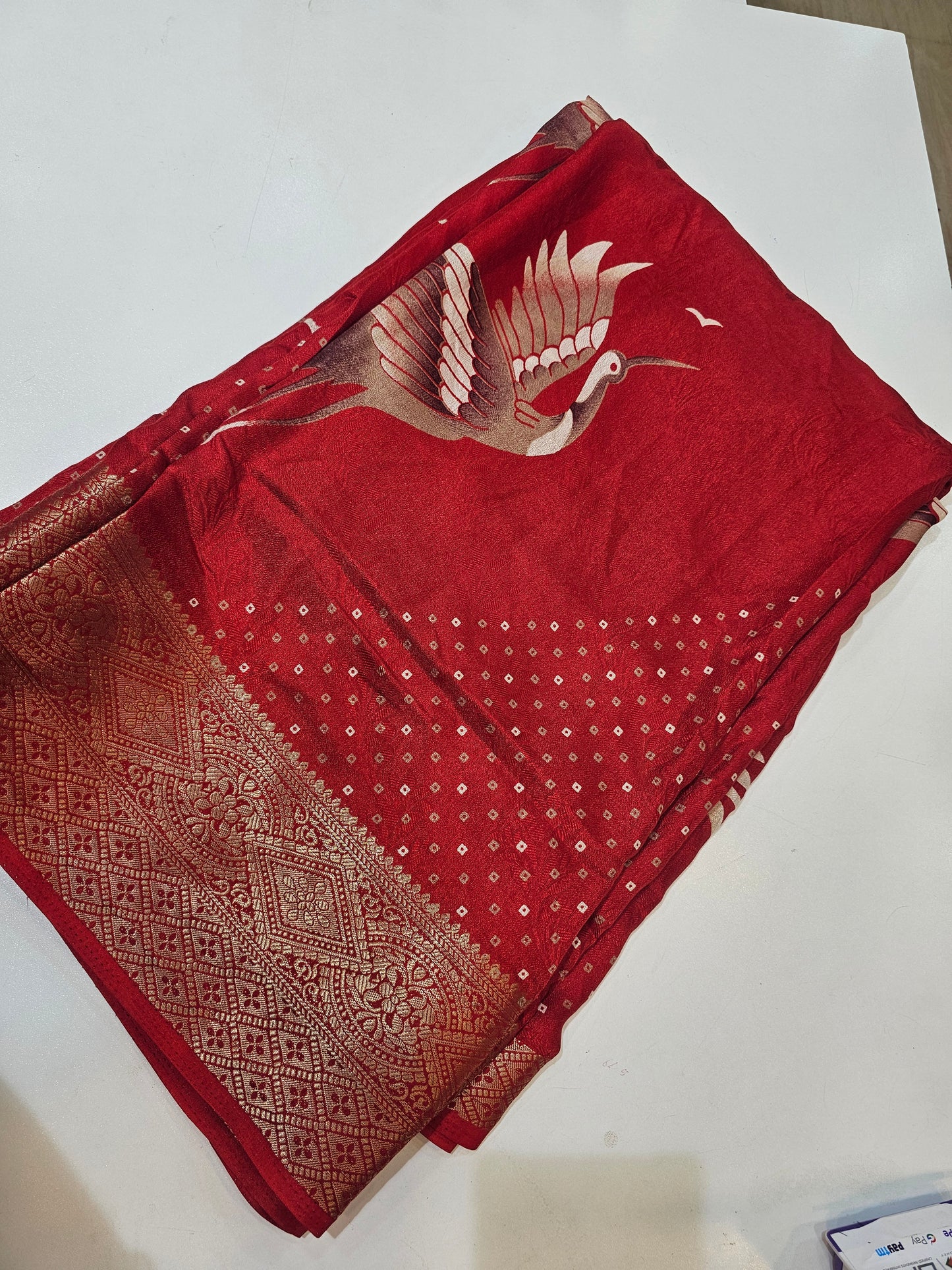 Saree un stiched blouse code SLS 475