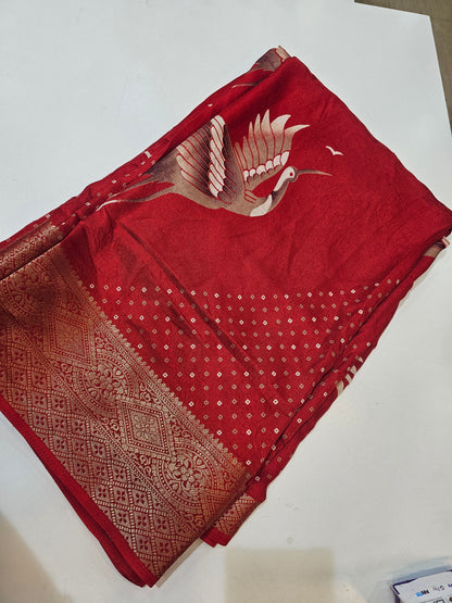 Saree un stiched blouse code SLS 475