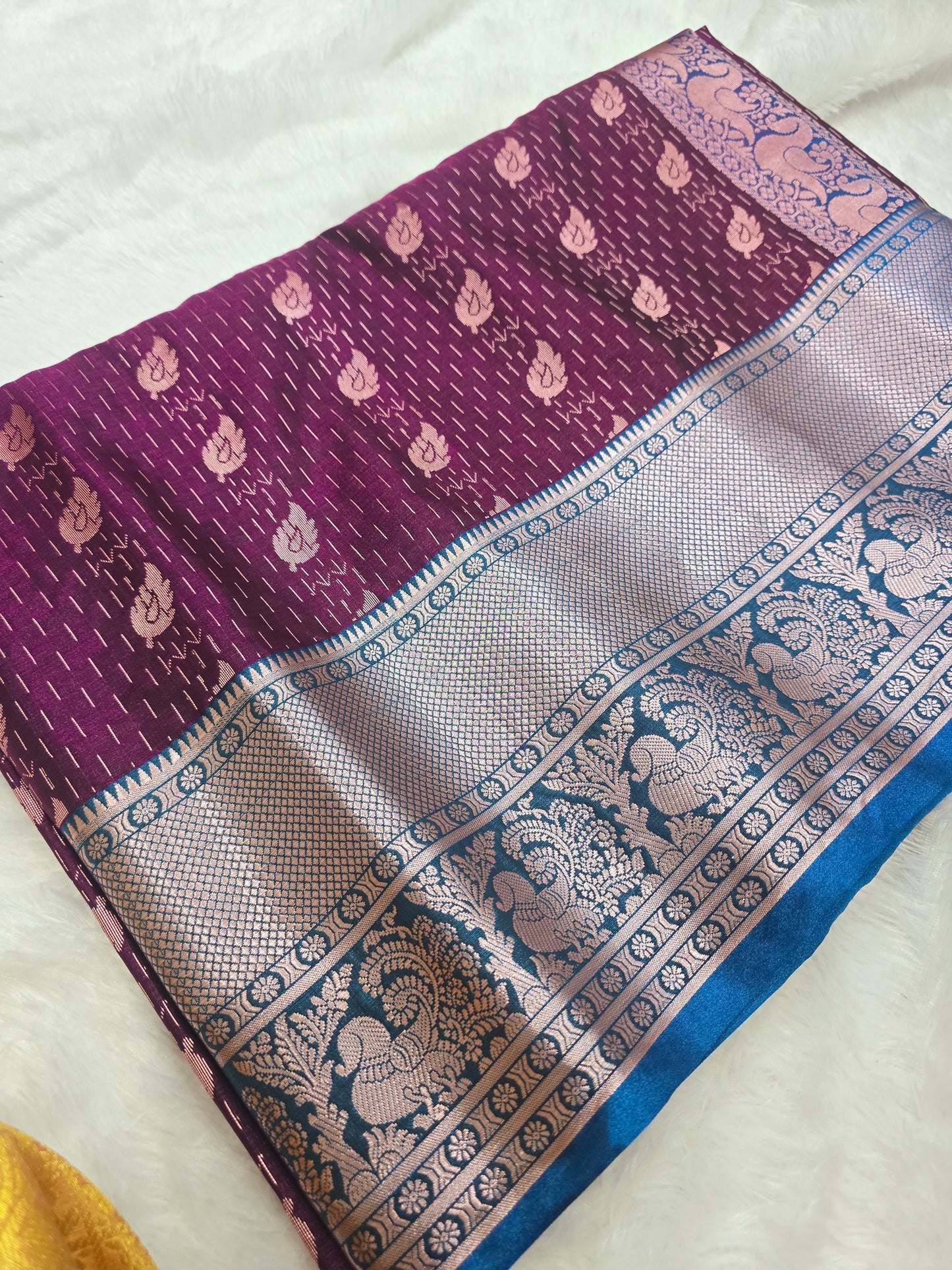 Saree un stiched blouse code SLS  366