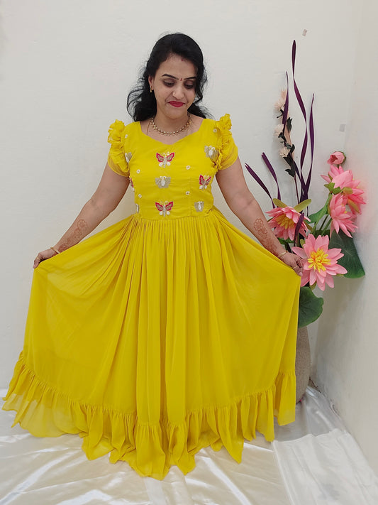 Maggom work Frock code SLS 273