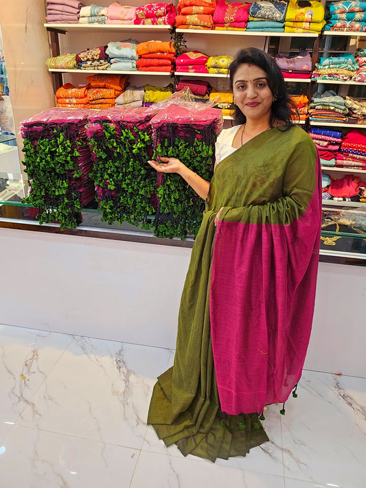Saree un stiched blouse code SLS 386