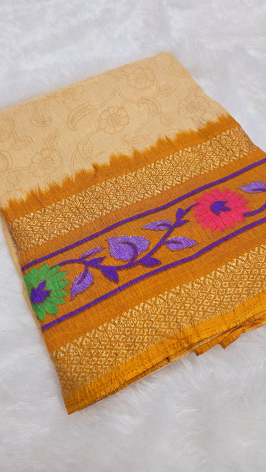 Saree un stiched blouse code SLS 330