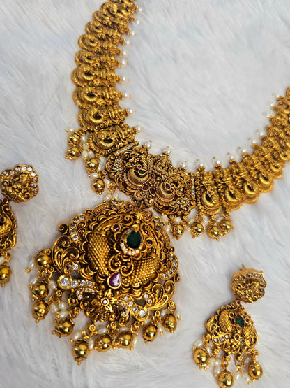 Ugadi offer sale  Long set with earrings code SLS 462J