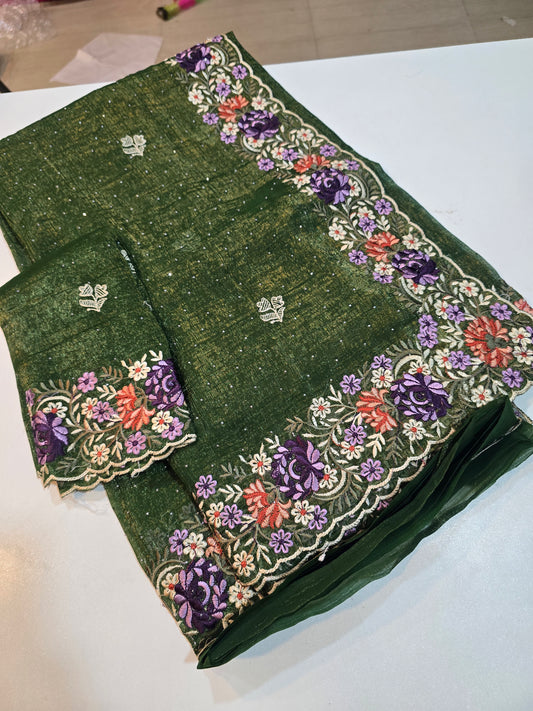 Saree un stiched blouse code SLS 235