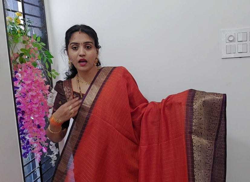 Saree un stiched blouse code SLS 377