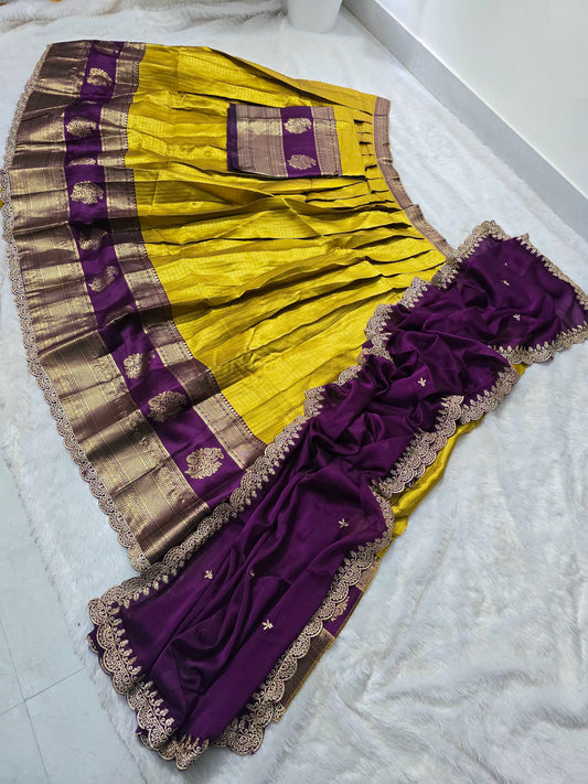 Sami stiched Lehanga set  code SLS 601