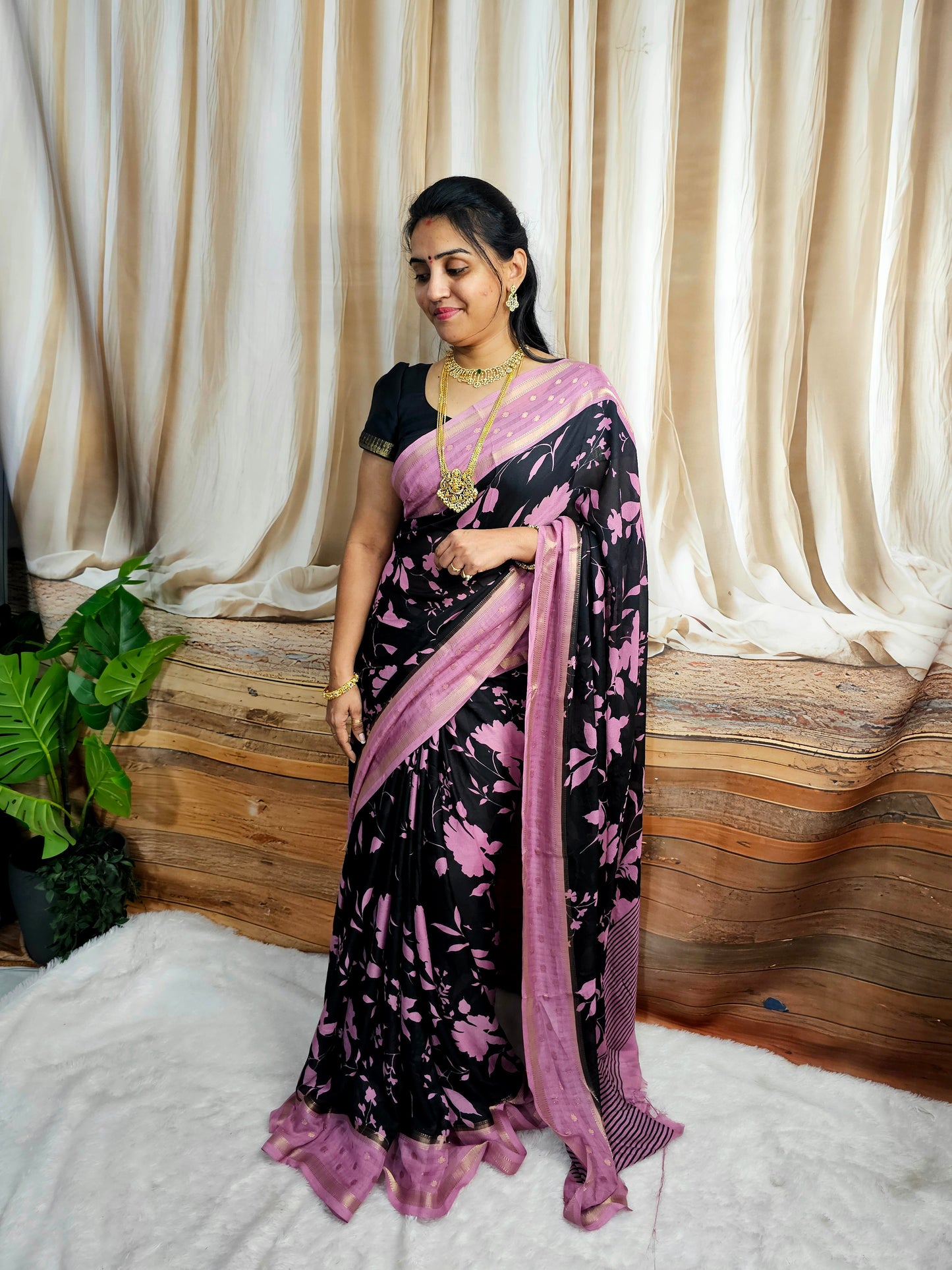 Saree un stiched blouse code SLS 677