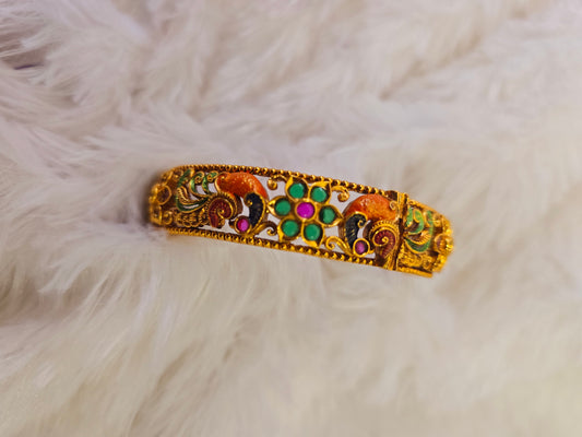 Hand kada minakari hand paint ( bangel) Code SLS 375J