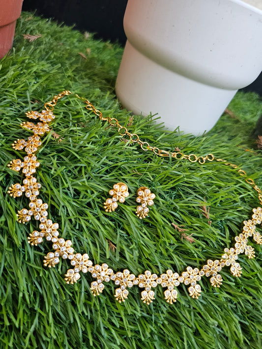 Neck set with earrings code SLS 527J  Free Gift