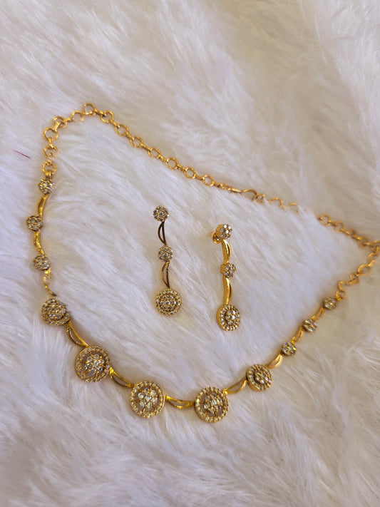 Neck set with earrings Code SLS  346J