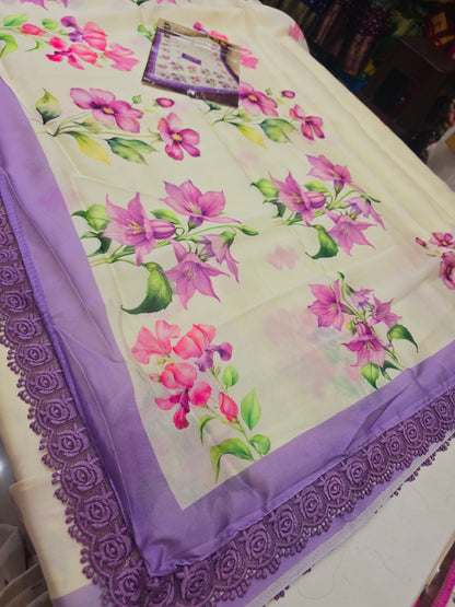 Saree un stiched blouse code SLS 274