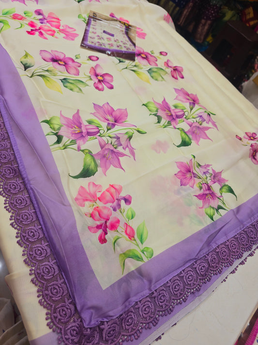 Saree un stiched blouse code SLS 274