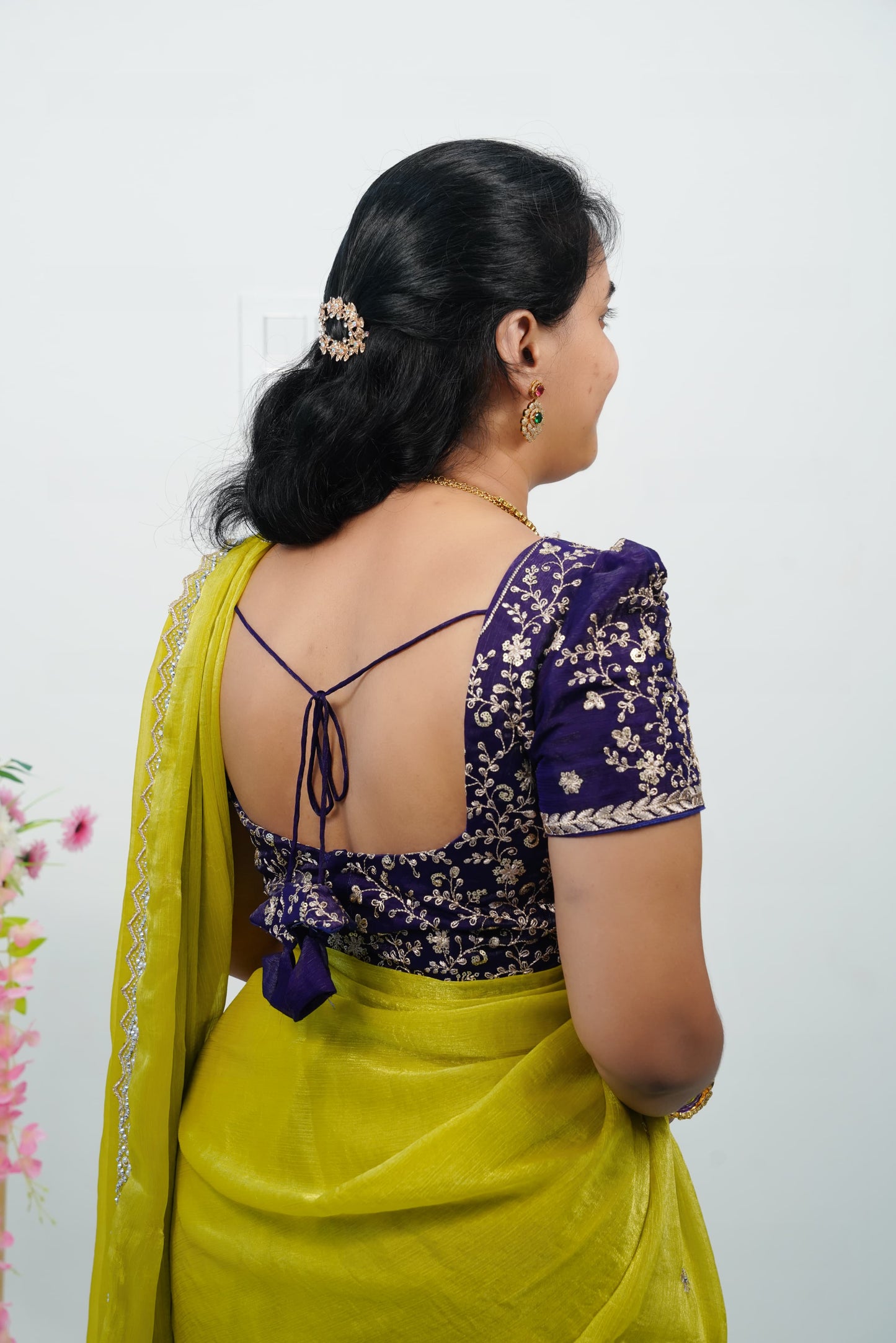 Space silk heavy work blouse-SLS31